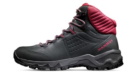 Chaussures de Randonnée Mammut Nova IV Mid Gore-Tex Noir/Rouge Femme