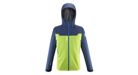 Chaqueta impermeable millet kamet light gore-tex azul/verde