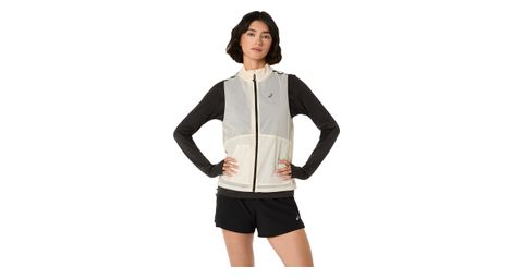 Veste Sans Manches Asics Metarun Packable Beige Femme