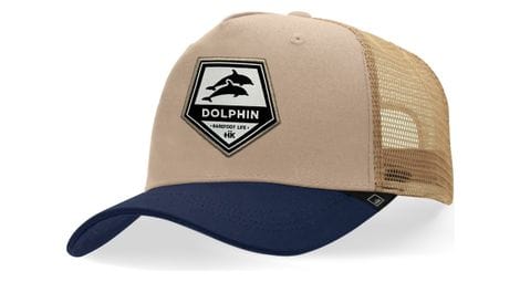 Casquette trucker pour femmes hanukeii dolphin marron