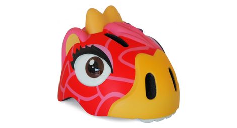 Casque de velo pour enfants girafe rouge crazy safety certifie en1078