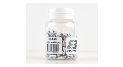 Parts 8.3 x500 wire end covers silver