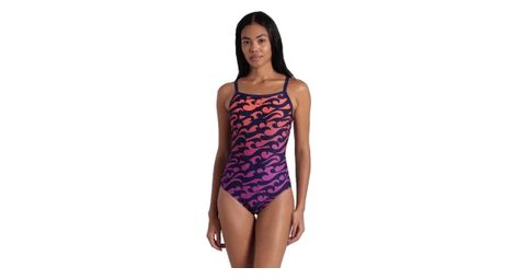 Arena surfs up swimsuit lightdro pink / blau