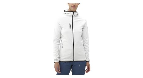 millet seneca women s white fleece hoodie