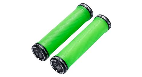 Reverse spin grips green / black