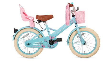 Velo enfant supersuper little miss 16 pouces turquoise