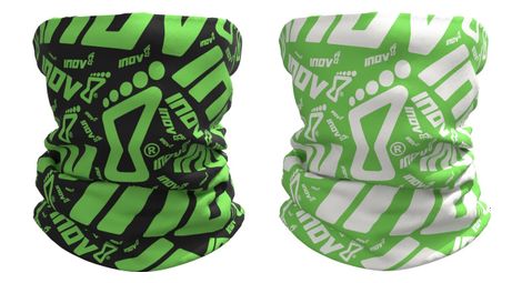 Inov-8 snood nero / verde e bianco / verde (confezione da 2)