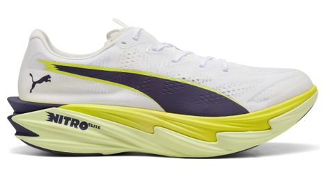 Zapatillas de running Puma Deviate Nitro Elite 4 Blanco/Amarillo Hombre