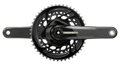 sram force d2 dub 46 33 teeth 2x12v black crankset without housing