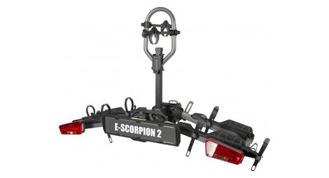 Porte velos sur boule d attelage buzz rack e scorpion 2 13 broches 2 velos e bikes compatible noir