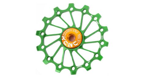 Jockey wheel kcnc narrow/wide long teeth vert 14 dents