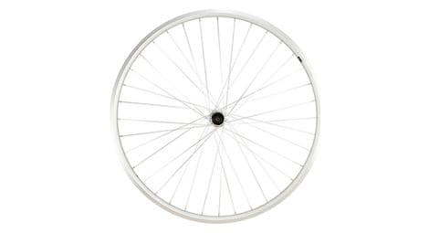 Roue vtc 28  ar blocage k7 jante argent mach1 er10.moyeu shimano tx500 v-brake 8/9/10v 36t