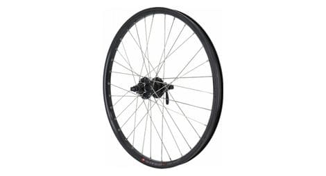 Roue vtt 24  arriere double paroi moy shimano m475 disc 6trous cassette 8-9-10v. rayon inox