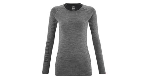 Sous maillot manches longues femme millet drynamic warm gris