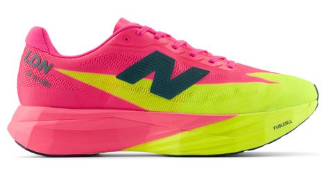 Chaussures Running New Balance FuelCell SuperComp Elite v5 TCS London Marathon Rose/Jaune Femme