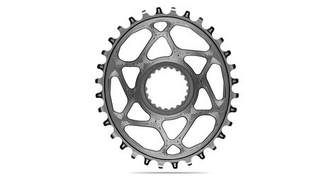 Plateau narrow wide ovale absoluteblack mono direct mount chainring pour transmissions shimano 12 v gris