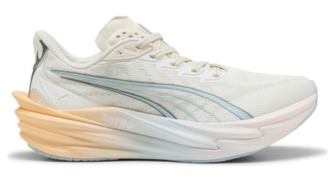 Zapatillas de running Puma Deviate Nitro 4 Run Club Beige/Multicolor para mujer