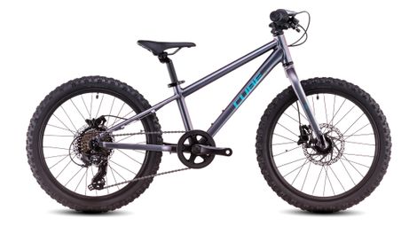 Cube Acid 200 Disc MTB per bambini Shimano 7 velocità 20'' Viola galattico e blu 5-7 anni