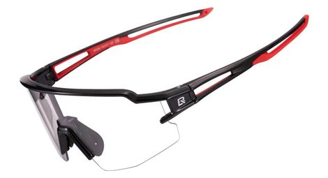 cycling glasses photochromic uv400 black and red rockbros