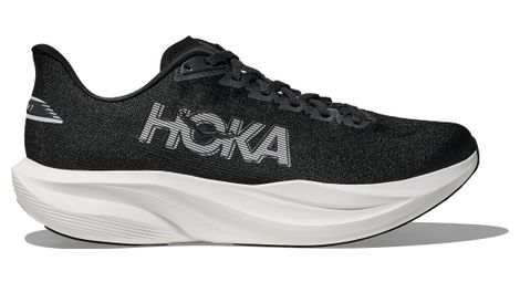 hoka mach 7 running shoes black white men s