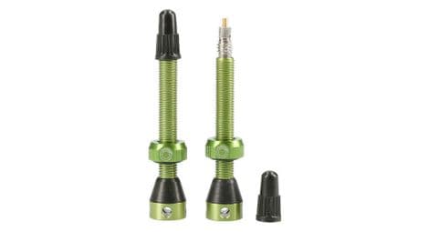 Tubolight paire de valves tubeless 50mm vtt - vert