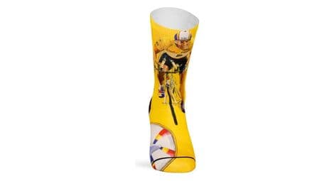 Chaussettes pacific and co indurain jaune