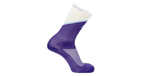 Chaussettes Salomon Pulse Crew Bleu/Blanc