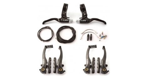 Etrier frein vtt v brake av ar clarks alu noir levier 2 doigts collier articule etrier