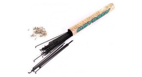 Kit 40 rayons bmx odyssey noir 184 mm