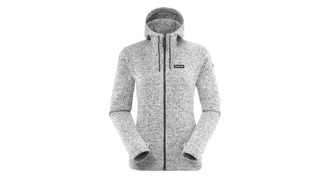 Sudadera con capucha lafuma cloudy gris para mujer