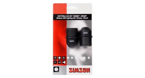 Simson kit d'éclairage simmy batterie noire