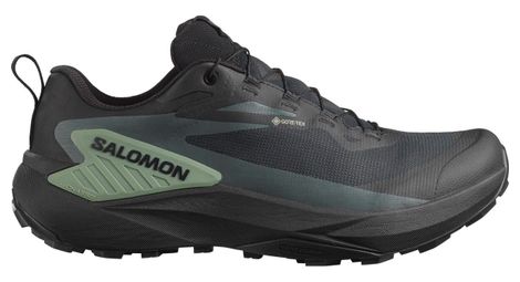 salomon genesis gtx trail shoes black green men s