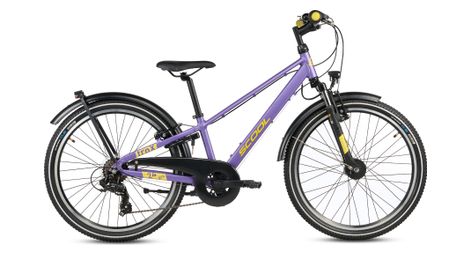 S’COOL troX pro, vélo enfant, 7 vitesses, Violet/Jaune