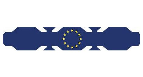 Autocollant drapeau union européenne pour porte-bagages codex-u