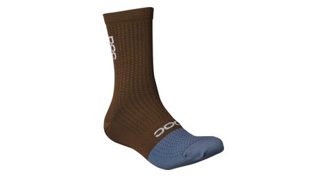 Chaussettes poc flair mid marron/bleu