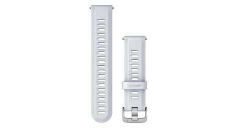 garmin forerunner 22 mm silicone wristband white silver