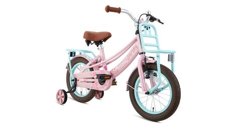 Velo enfant supersuper lola filles 14 pouces turquoise rose