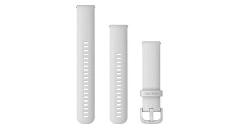 garmin quick release 20 mm silikonarmband weis