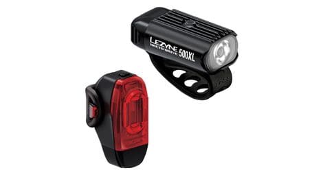 Paire d'eclairage lezyne hecto drive 500xl et ktv drive+