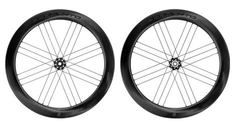 Paire de roues campagnolo bora wto 60 c23 disc 700 mm | 12x100 - 12x142 mm | center lock | 2024