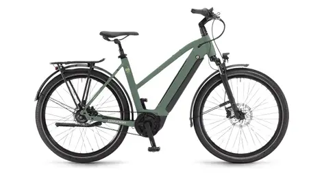 Vélo de ville électrique femme winora sinus r8f eco shimano nexus 8v 500 wh 650b vert 2023