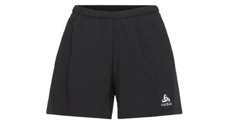 Pantalones cortos de running para mujer odlo 4 pulgadas essentials negro