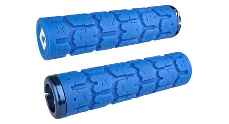 Paire de grips odi rogue v2 1 135 mm bleu