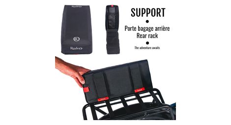 Rodeo packs support coussin porte bagage noir