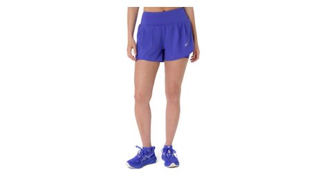 asics road 3 5in women s 2 in 1 shorts purple