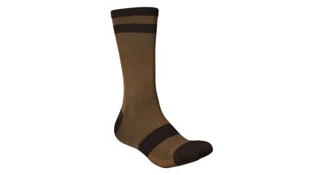 Chaussettes poc lure mtb marron/noir