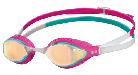 Lunettes de natation arena air-speed mirror yellow copper pink multi