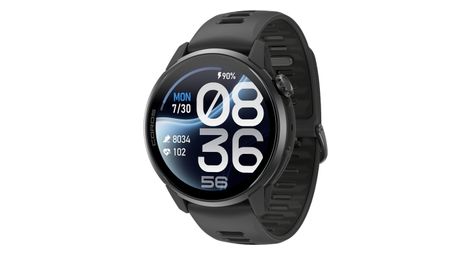 coros pace 4 pro gps watch with black silicone strap