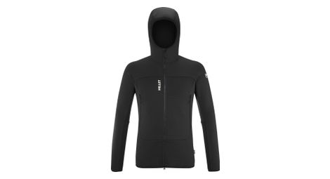 Forro polar millet fusion grid hoodie negro