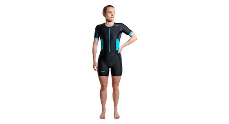 Traje triatlón Zone3 Activate negro/azul para mujer